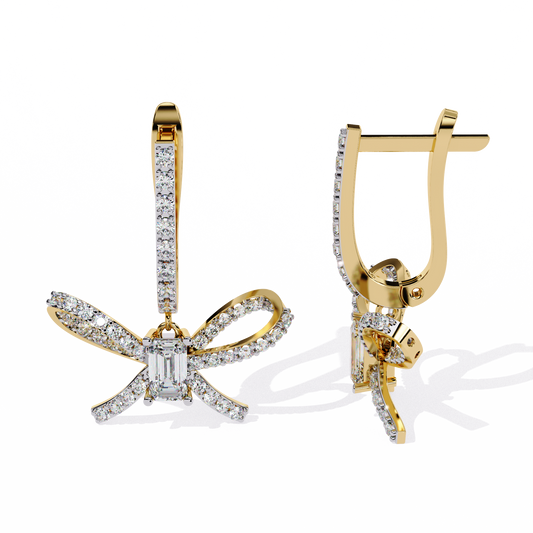 Yellow Gold / Moissanite, Yellow Gold / Lab Grown