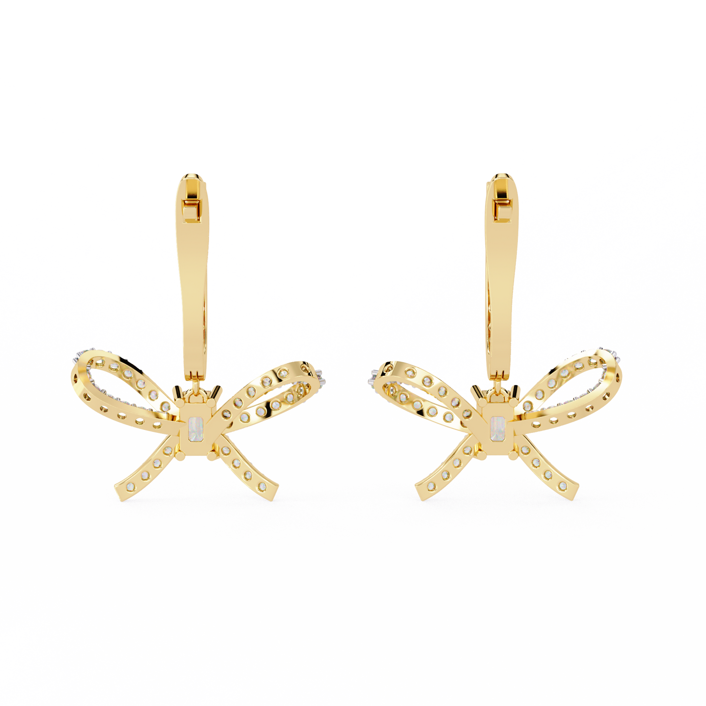 yellow gold / moissanite, yellow gold / lab grown