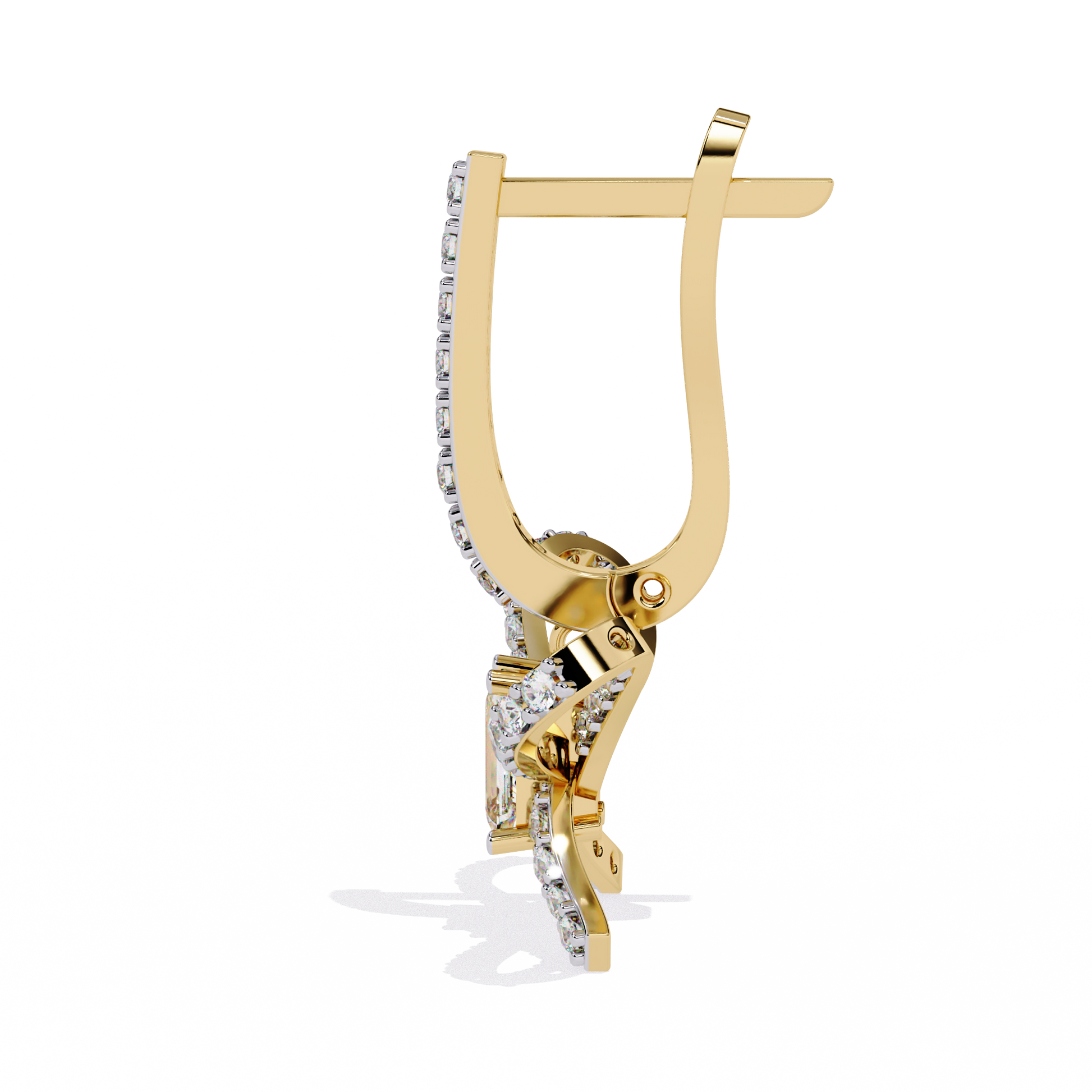 Yellow Gold / Moissanite, Yellow Gold / Lab Grown