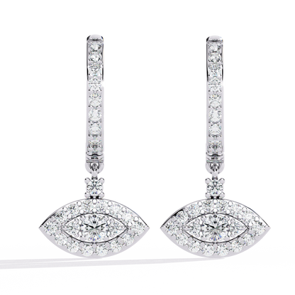 White Gold / Moissanite, White Gold / Lab Grown