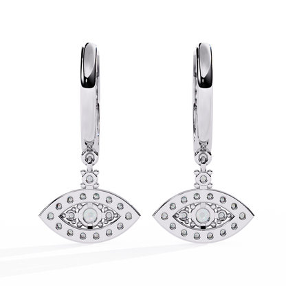 White Gold / Moissanite, White Gold / Lab Grown