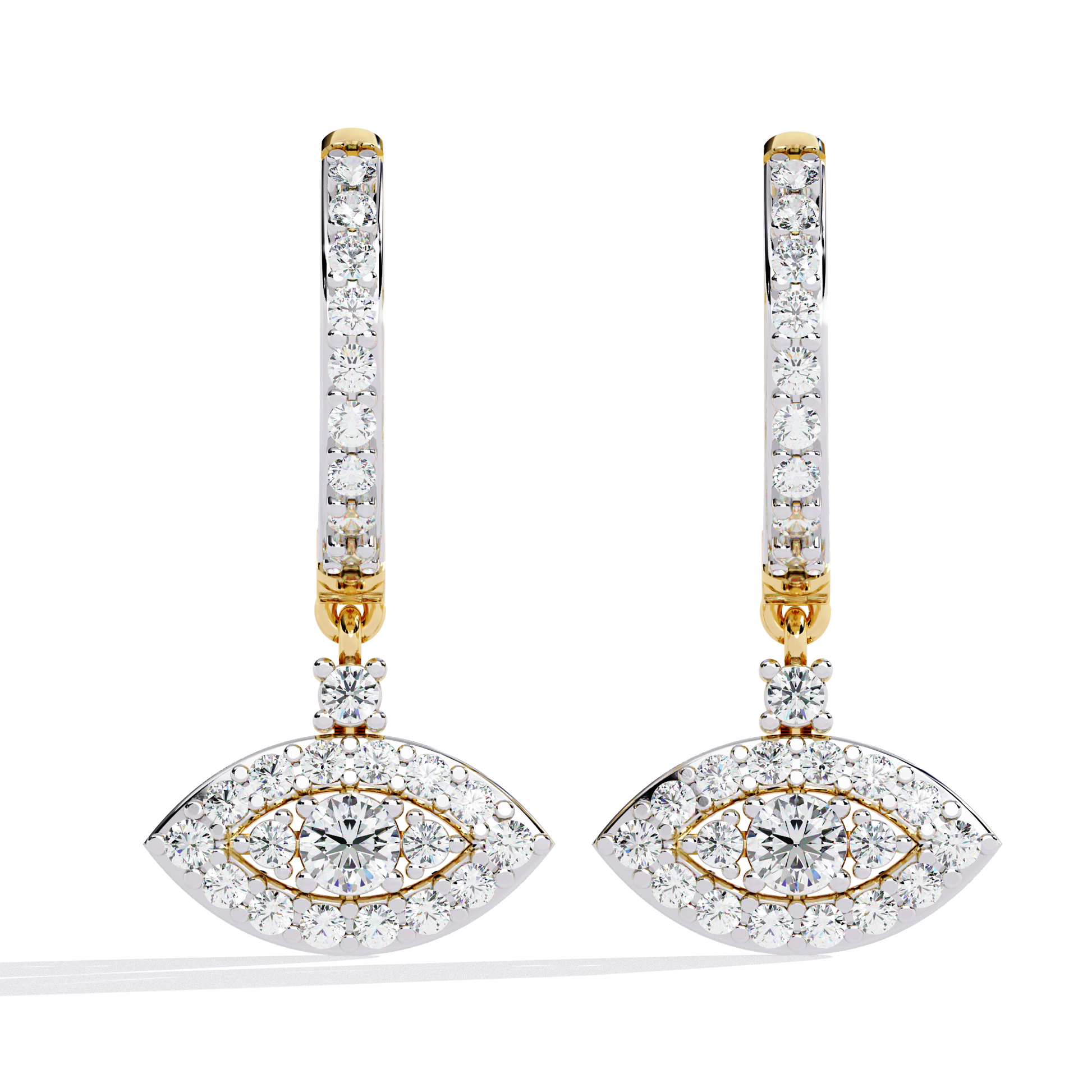 Yellow Gold / Moissanite, Yellow Gold / Lab Grown