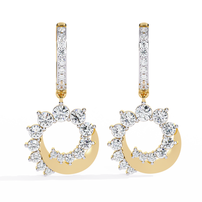 Yellow Gold / Moissanite, Yellow Gold / Lab Grown