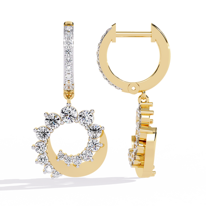 Yellow Gold / Moissanite, Yellow Gold / Lab Grown
