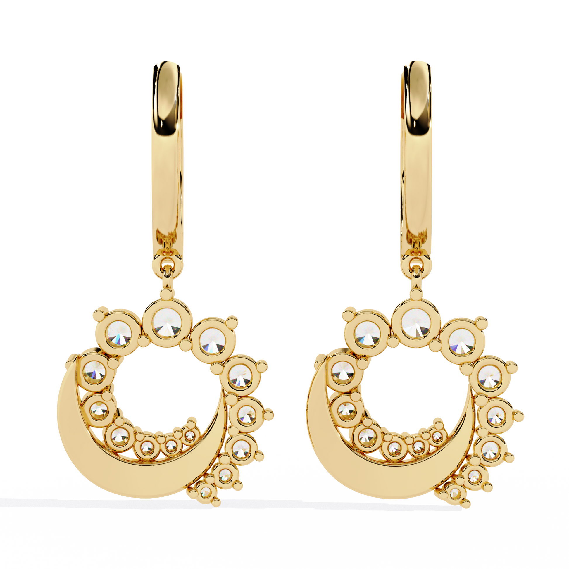 Yellow Gold / Moissanite, Yellow Gold / Lab Grown