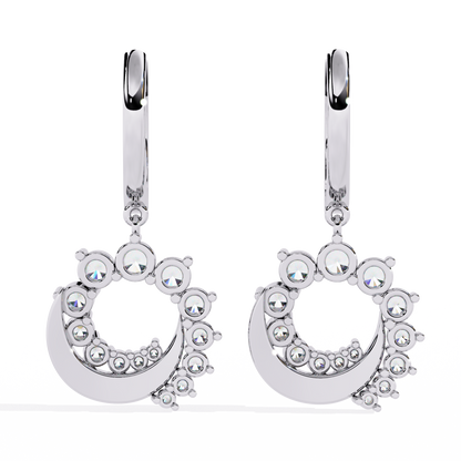 White Gold / Moissanite, White Gold / Lab Grown