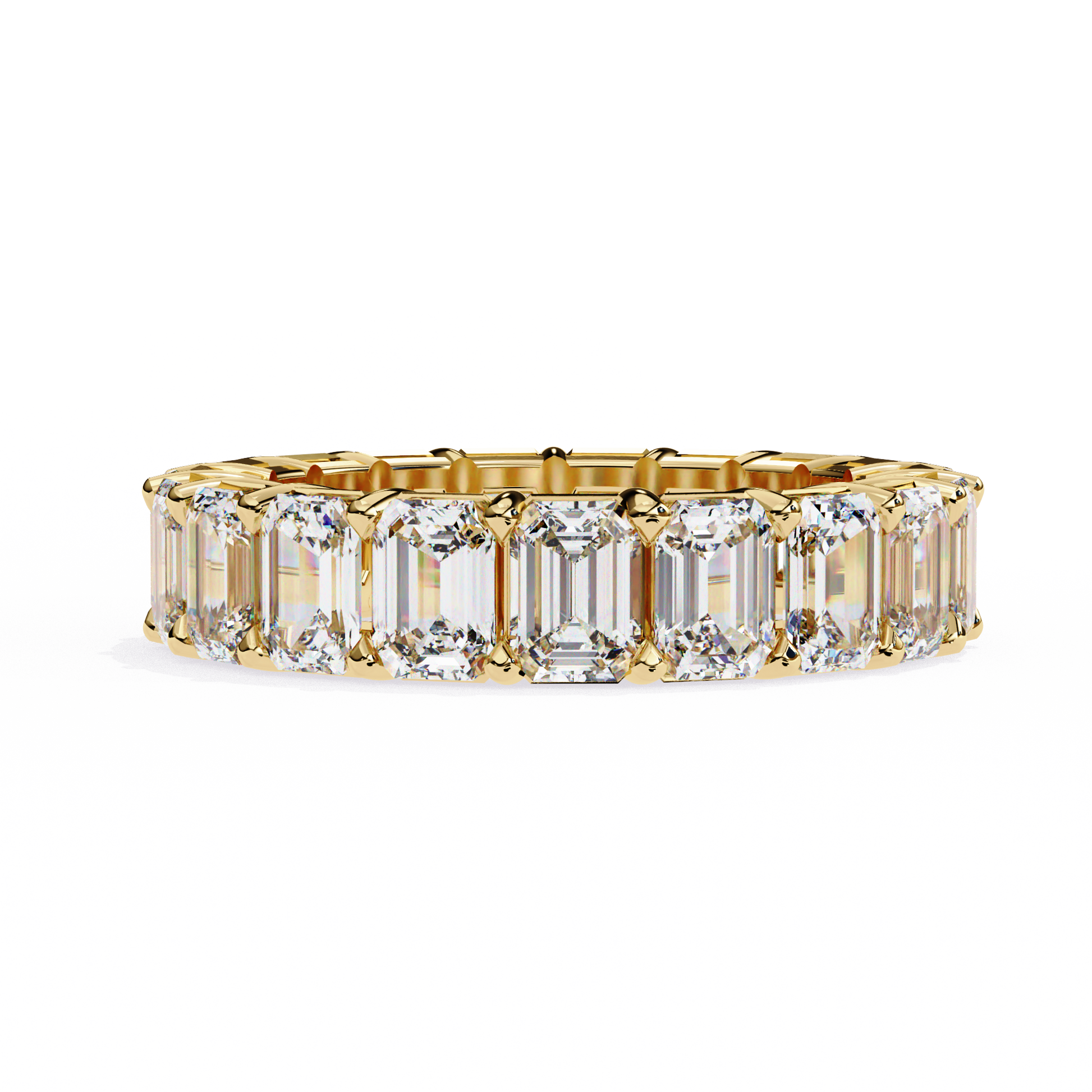 Yellow Gold / Moissanite, Yellow Gold / Lab Grown