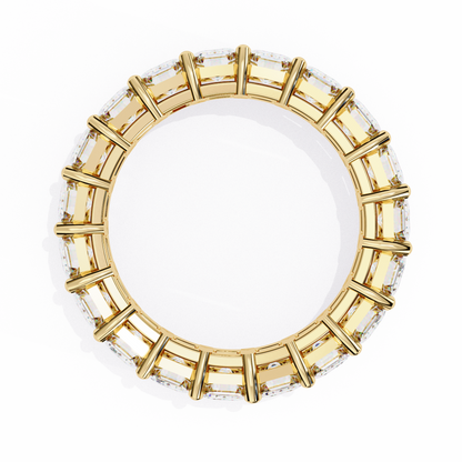 Yellow Gold / Moissanite, Yellow Gold / Lab Grown