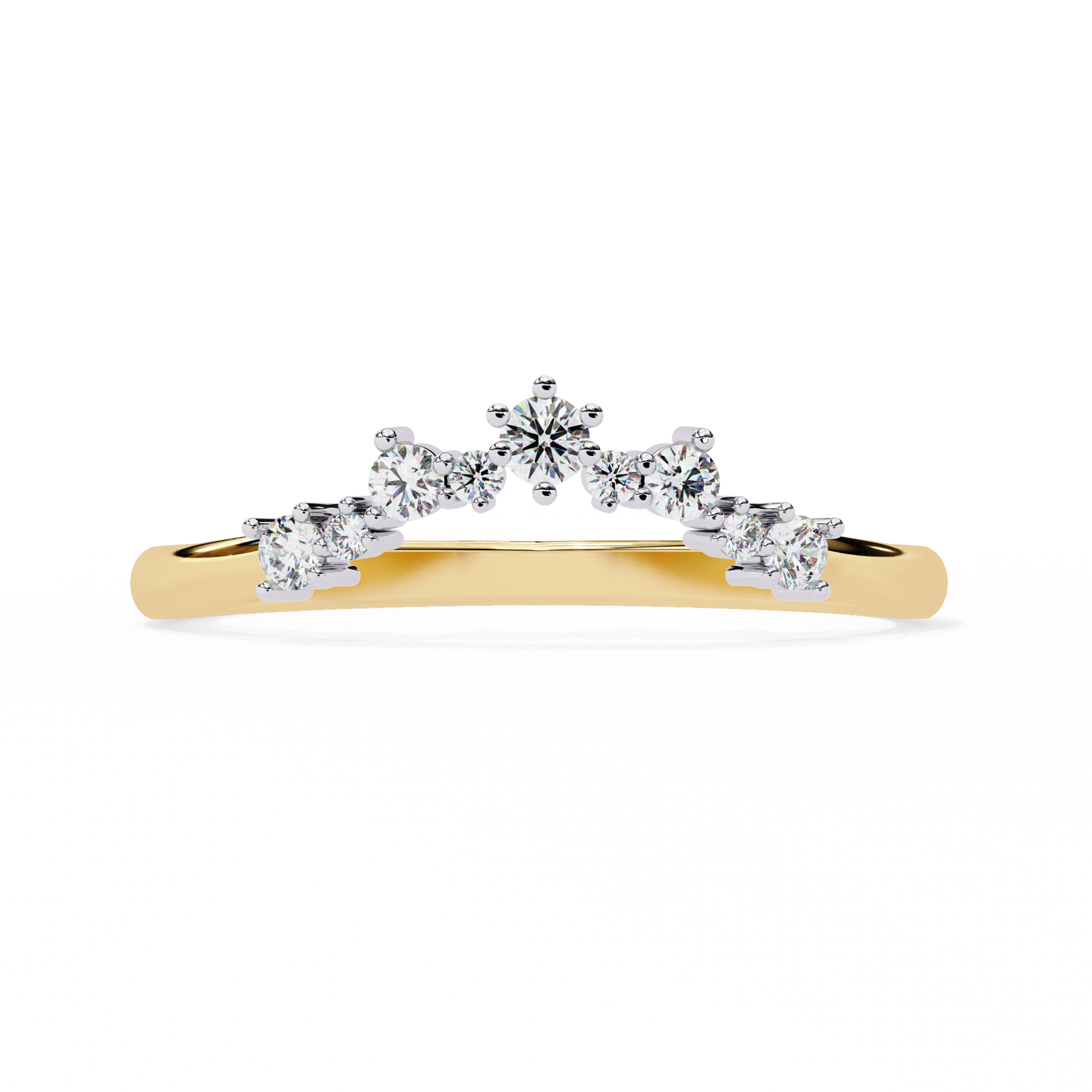 Yellow Gold / Moissanite, Yellow Gold / Lab Grown