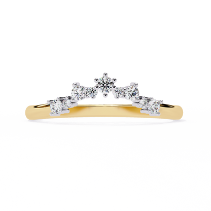 Yellow Gold / Moissanite, Yellow Gold / Lab Grown