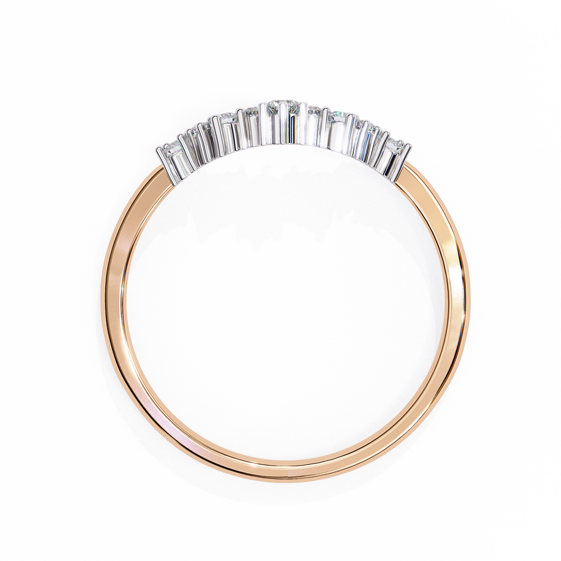 Rose Gold / Moissanite, Rose Gold / Lab Grown