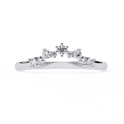 White Gold / Moissanite, White Gold / Lab Grown