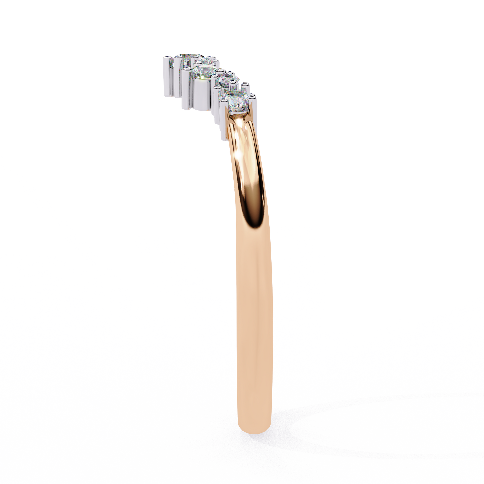 Rose Gold / Moissanite, Rose Gold / Lab Grown