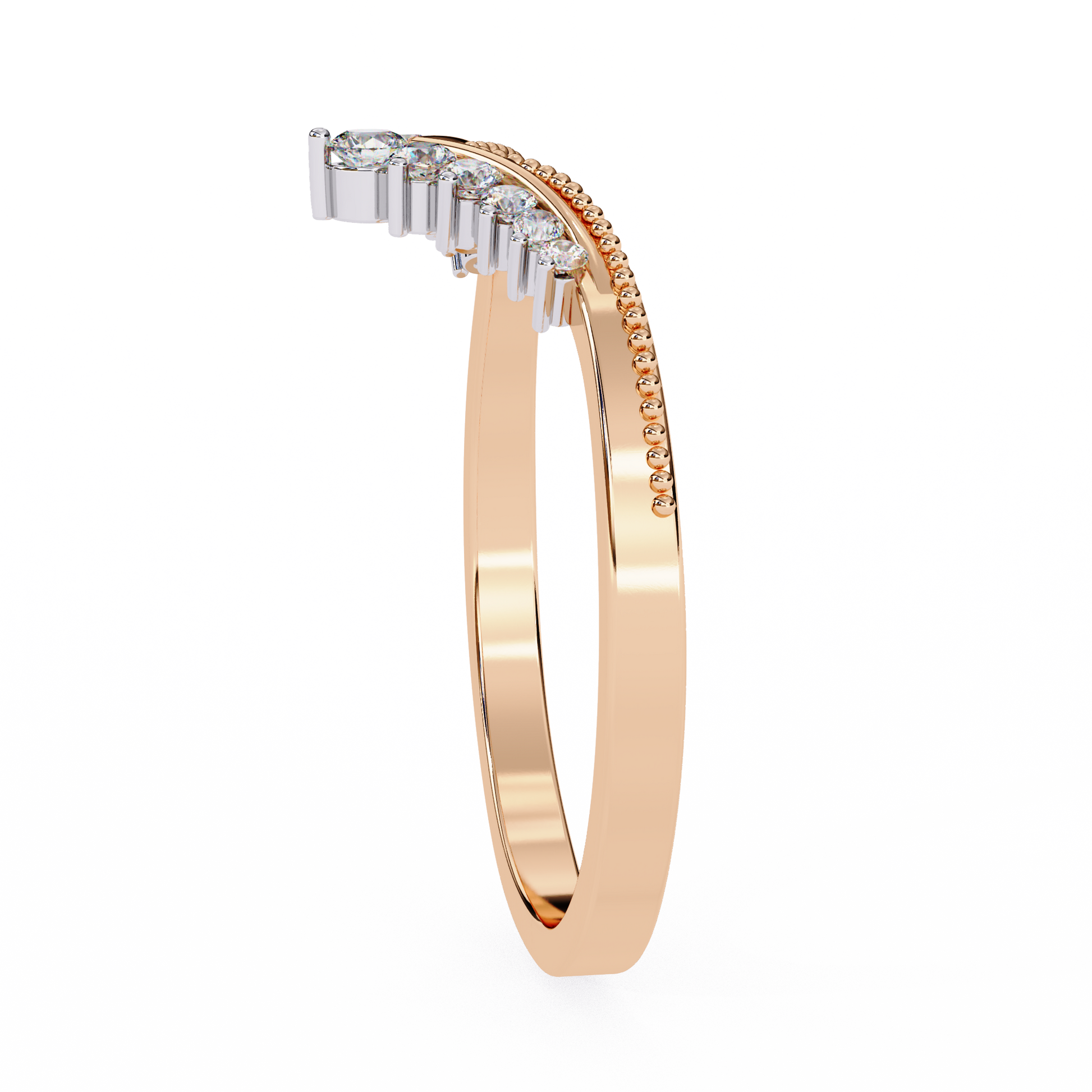 Rose Gold / Moissanite, Rose Gold / Lab Grown