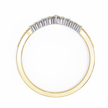 Yellow Gold / Moissanite, Yellow Gold / Lab Grown