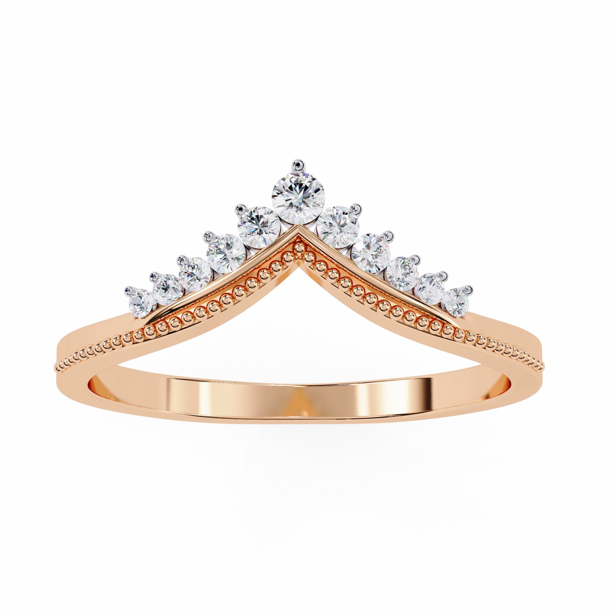 Rose Gold / Moissanite, Rose Gold / Lab Grown