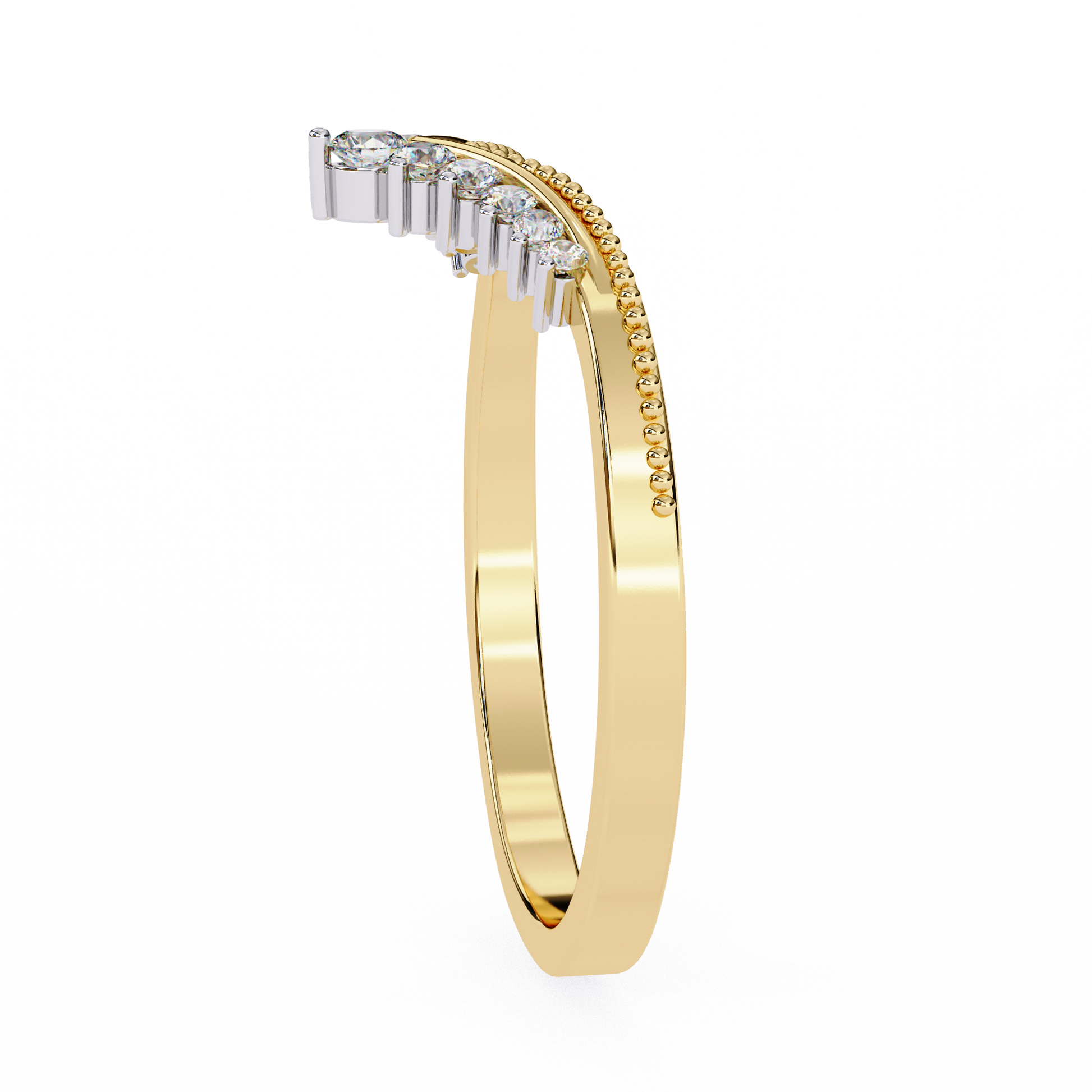 Yellow Gold / Moissanite, Yellow Gold / Lab Grown