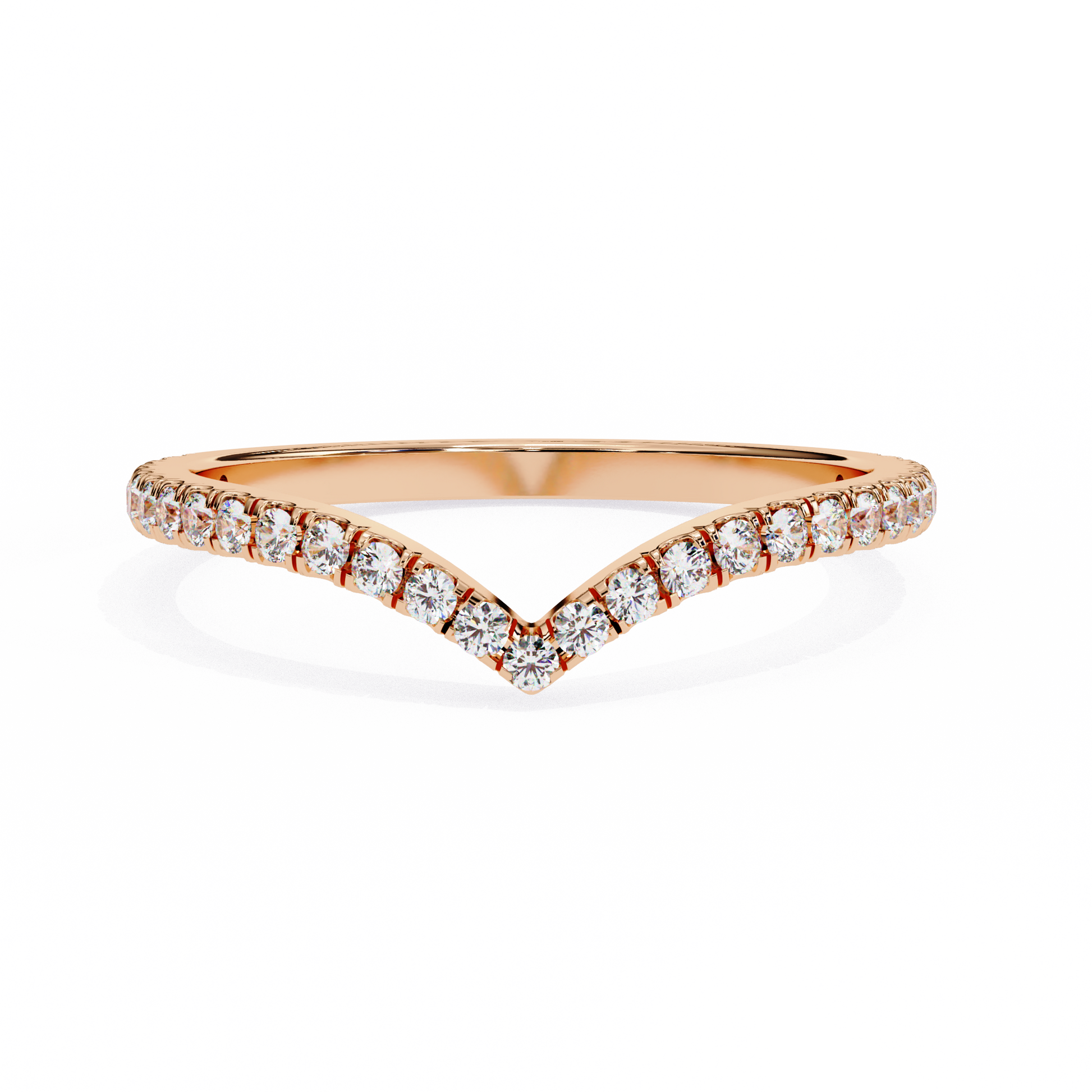 Rose Gold / Moissanite, Rose Gold / Lab Grown