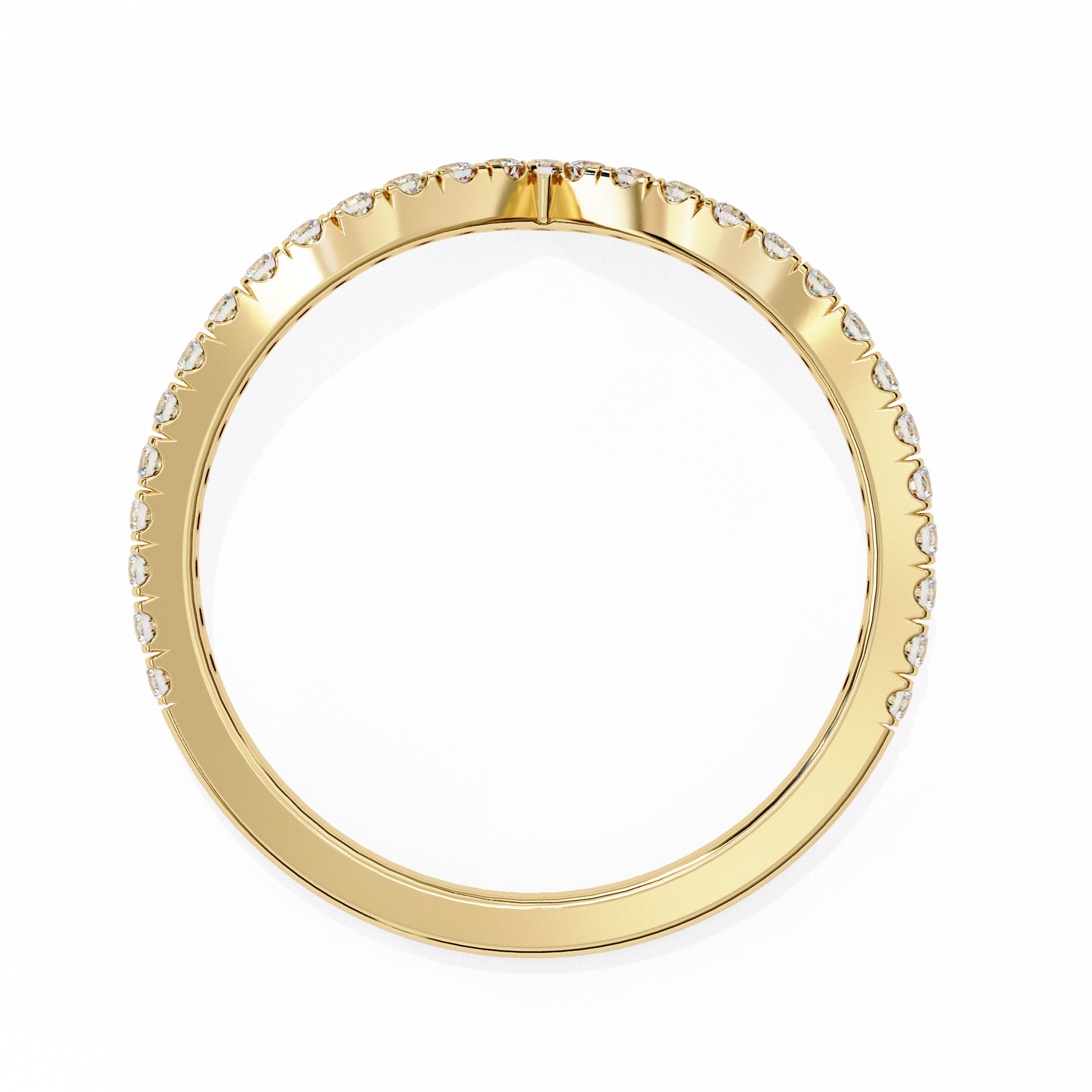 Yellow Gold / Moissanite, Yellow Gold / Lab Grown