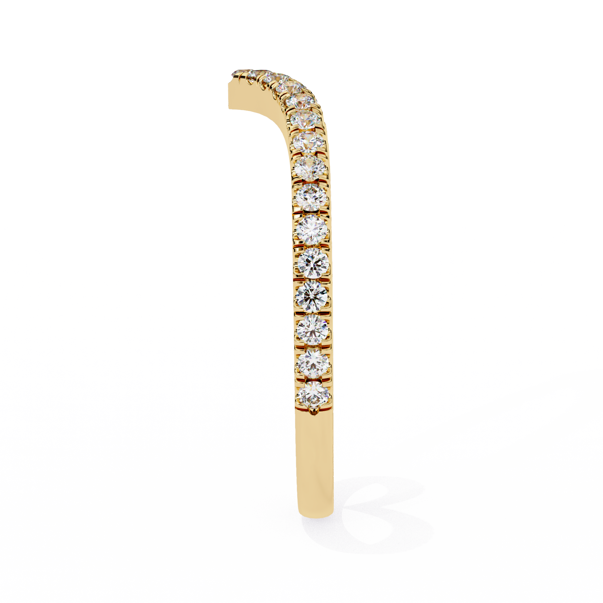 Yellow Gold / Moissanite, Yellow Gold / Lab Grown