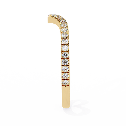 Yellow Gold / Moissanite, Yellow Gold / Lab Grown