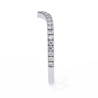 White Gold / Moissanite, White Gold / Lab Grown