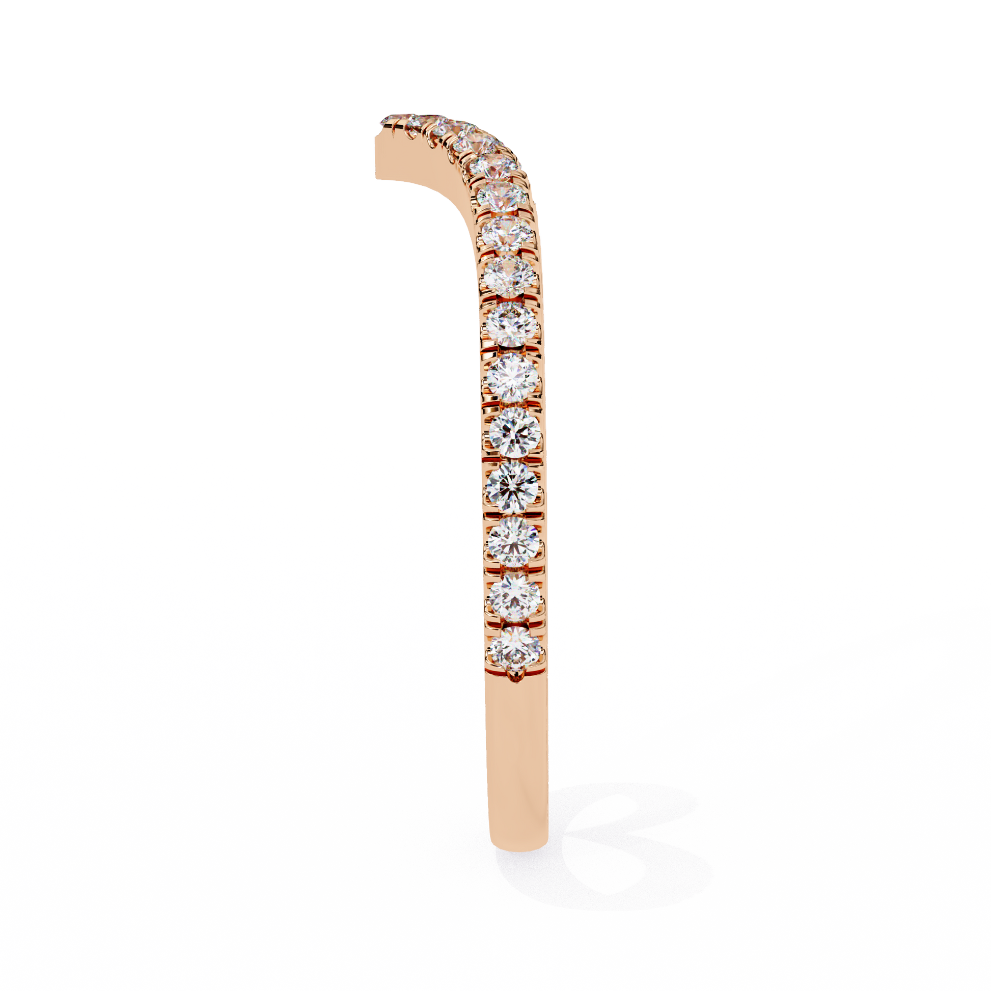 Rose Gold / Moissanite, Rose Gold / Lab Grown