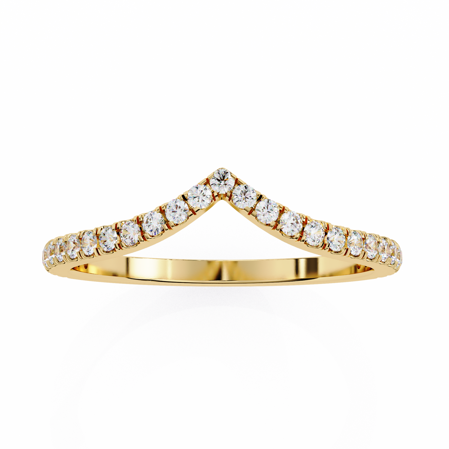 yellow gold / moissanite, yellow gold / lab grown