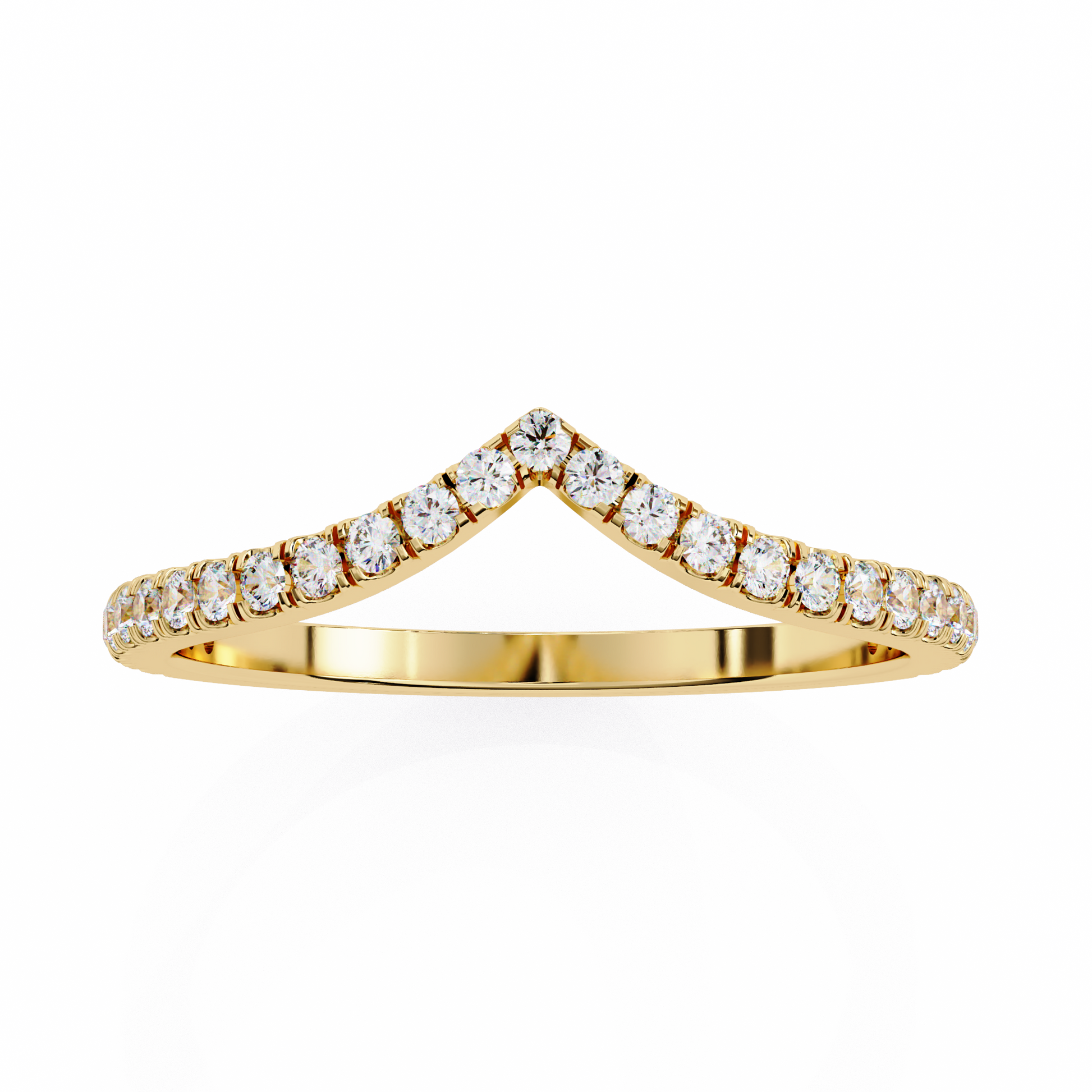 Yellow Gold / Moissanite, Yellow Gold / Lab Grown