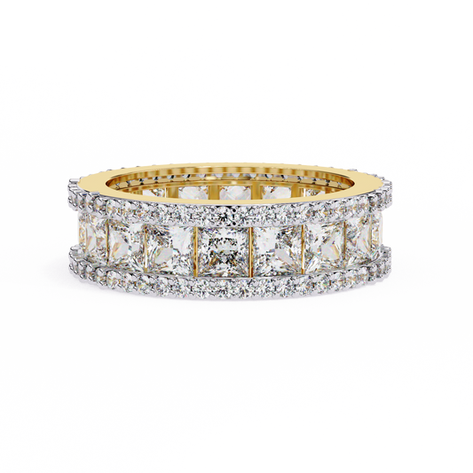 Yellow Gold / Moissanite, Yellow Gold / Lab Grown