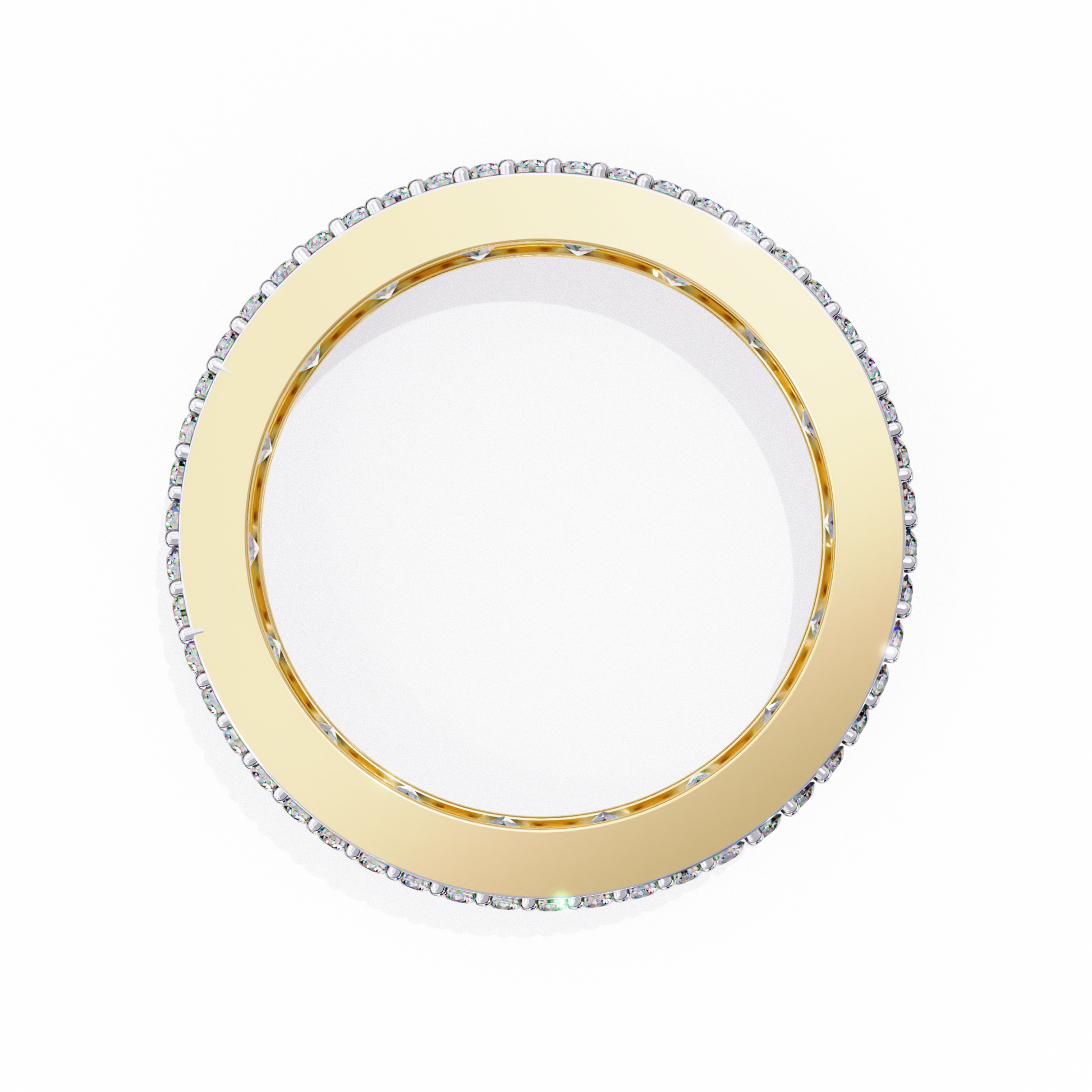 Yellow Gold / Moissanite, Yellow Gold / Lab Grown