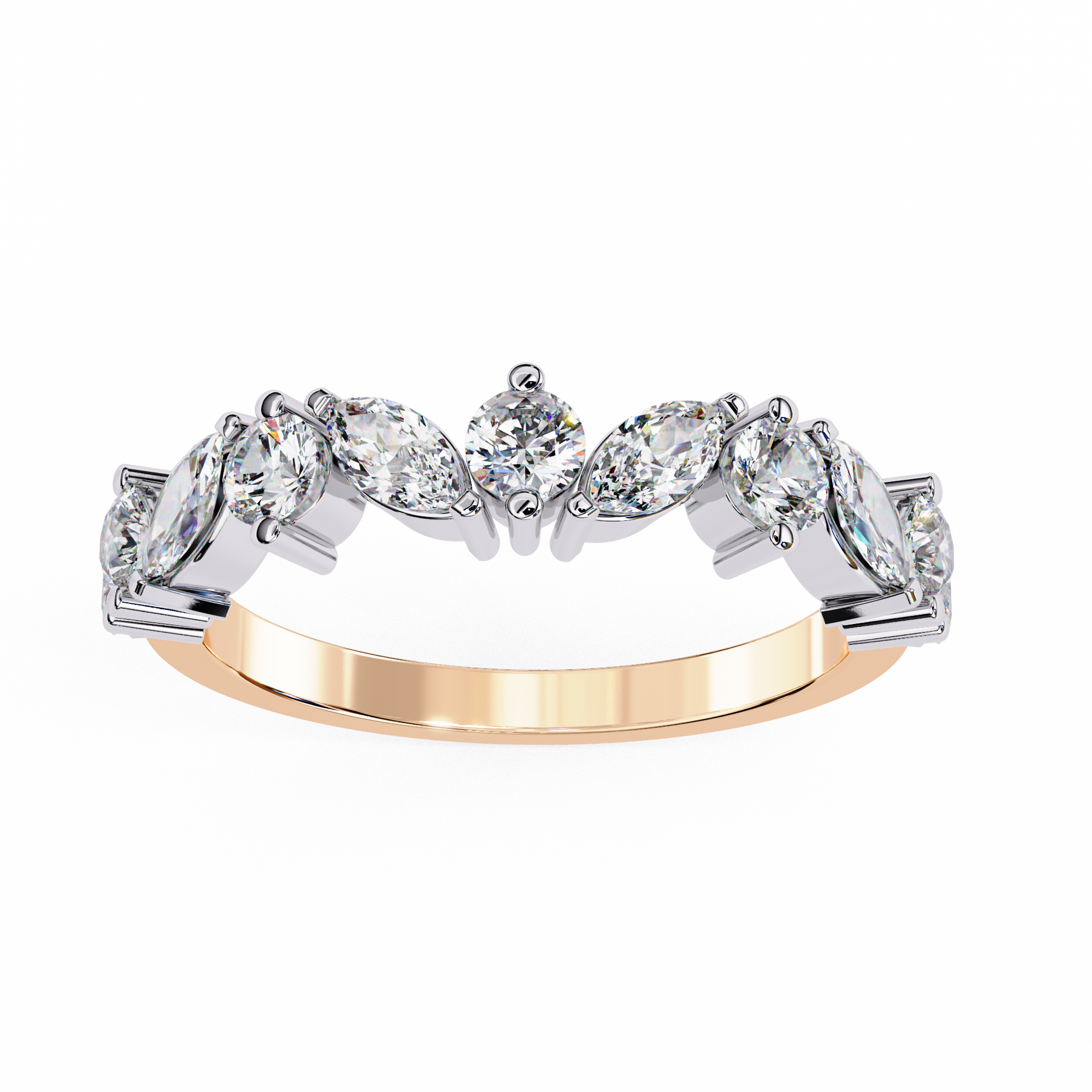 Rose Gold / Moissanite, Rose Gold / Lab Grown