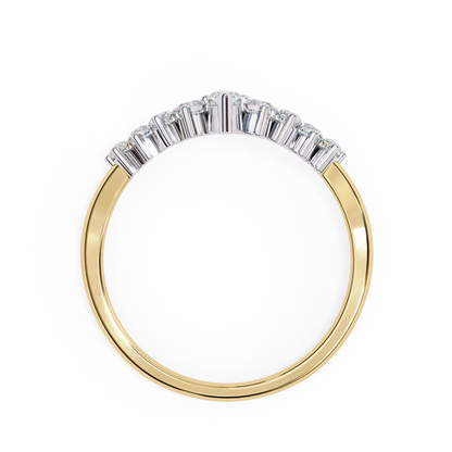 Yellow Gold / Moissanite, Yellow Gold / Lab Grown