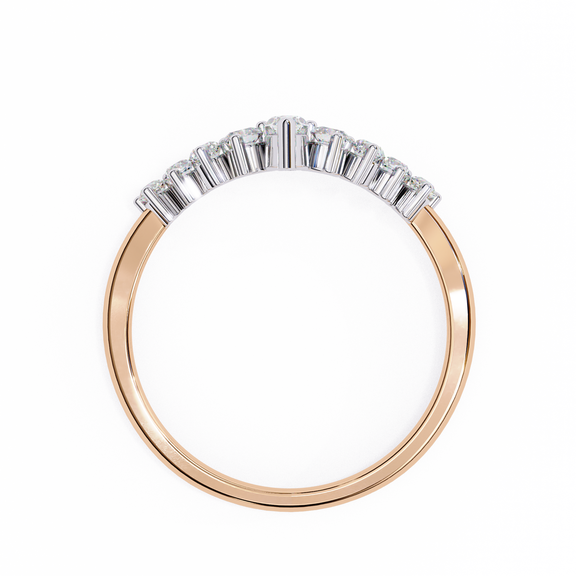 Rose Gold / Moissanite, Rose Gold / Lab Grown