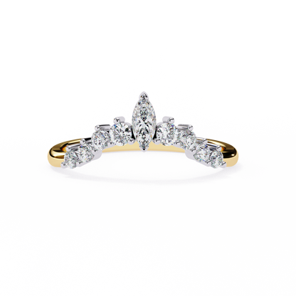 Yellow Gold / Moissanite, Yellow Gold / Lab Grown