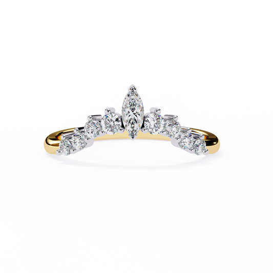 Yellow Gold / Moissanite, Yellow Gold / Lab Grown