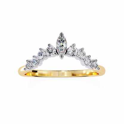Yellow Gold / Moissanite, Yellow Gold / Lab Grown