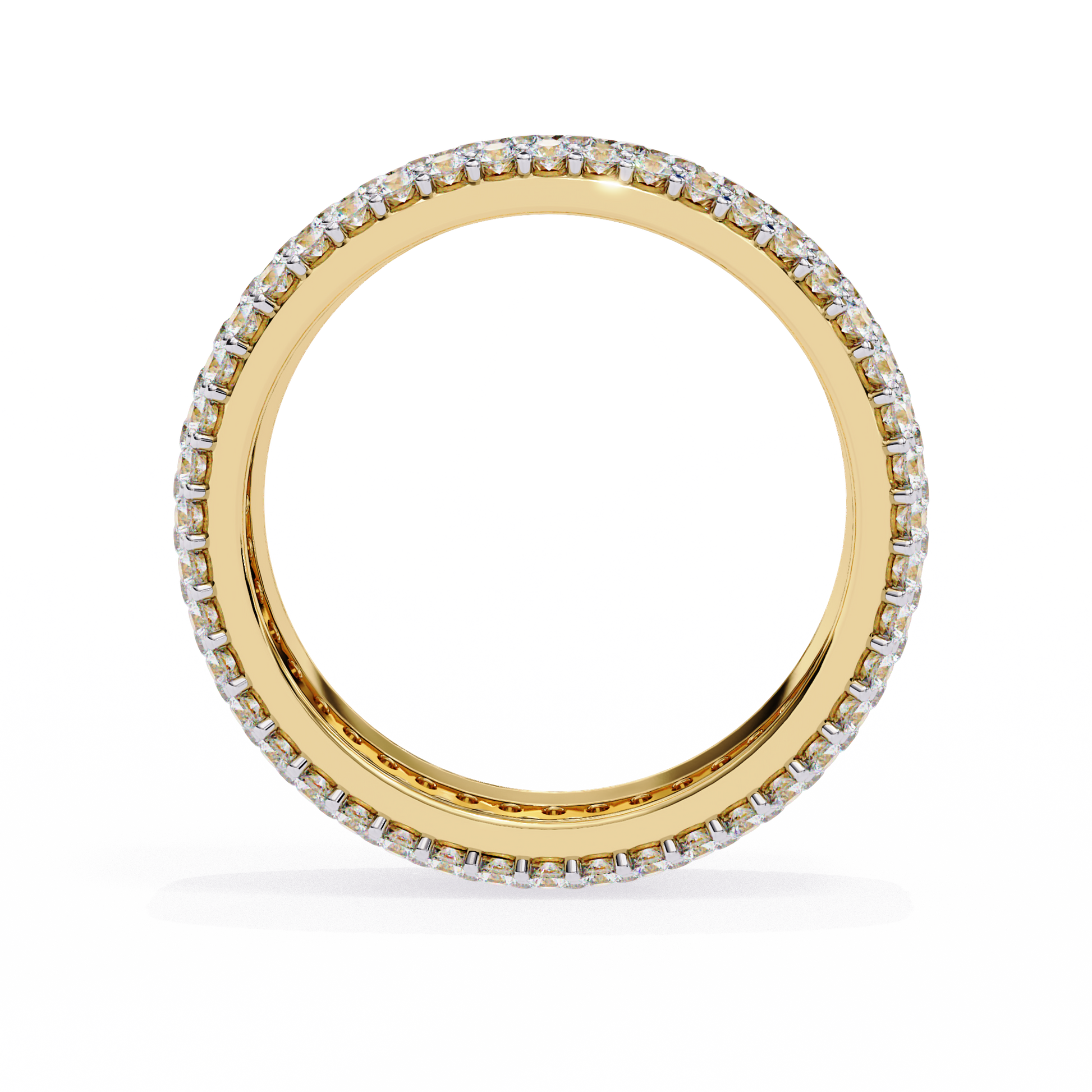 Yellow Gold / Moissanite, Yellow Gold / Lab Grown