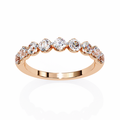 Rose Gold / Moissanite, Rose Gold / Lab Grown