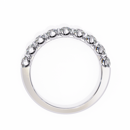 White Gold / Moissanite, White Gold / Lab Grown