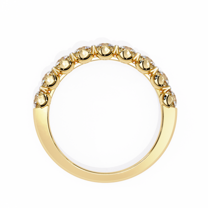 Yellow Gold / Moissanite, Yellow Gold / Lab Grown
