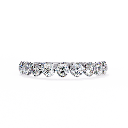 White Gold / Moissanite, White Gold / Lab Grown
