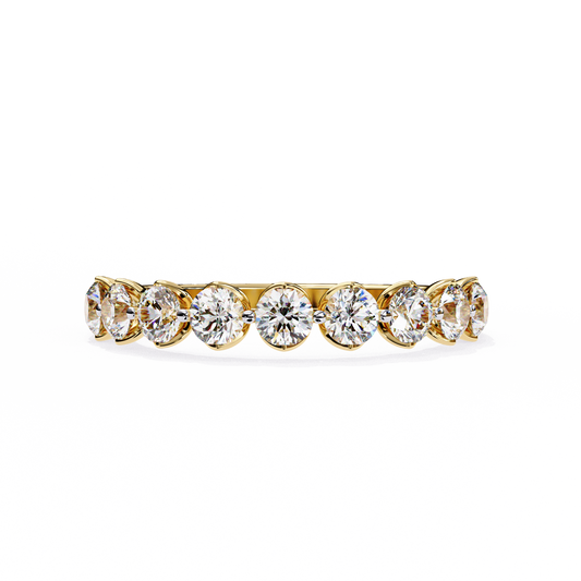Yellow Gold / Moissanite, Yellow Gold / Lab Grown