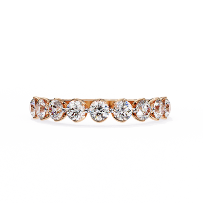 Rose Gold / Moissanite, Rose Gold / Lab Grown
