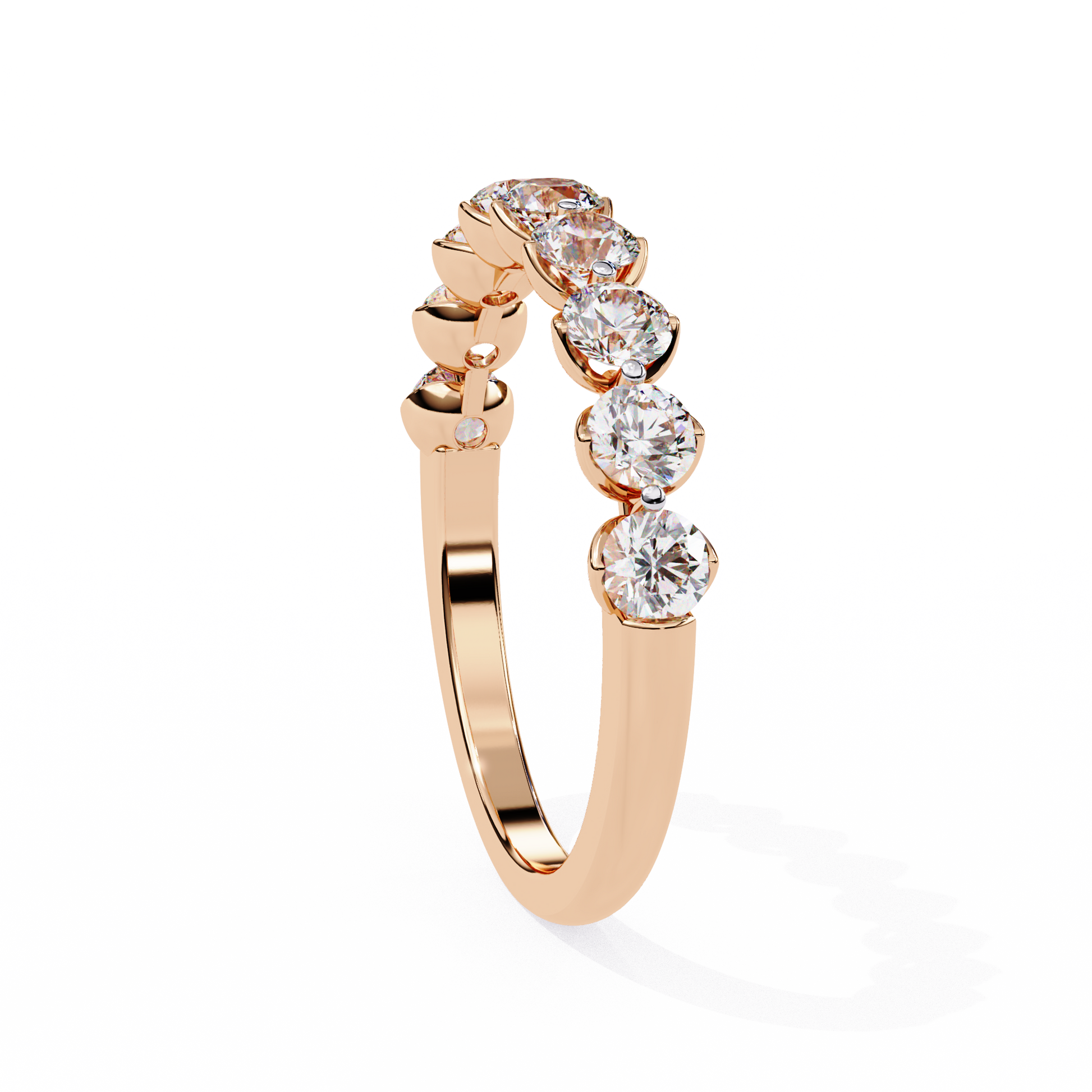 Rose Gold / Moissanite, Rose Gold / Lab Grown