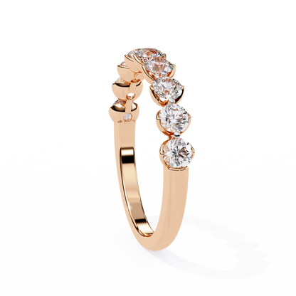 Rose Gold / Moissanite, Rose Gold / Lab Grown