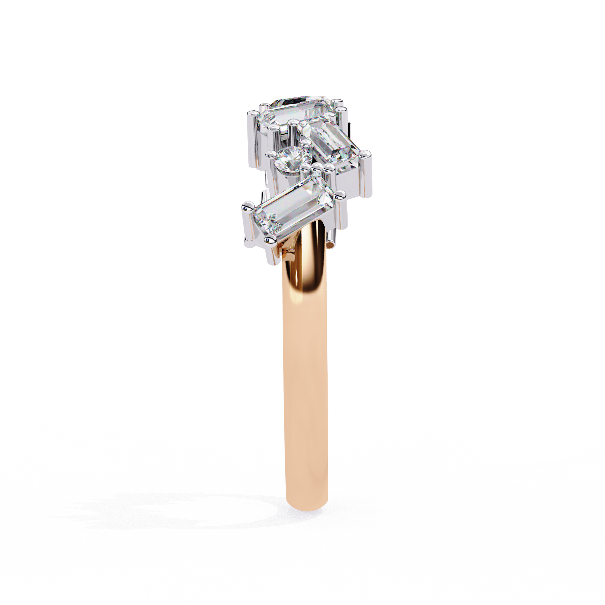 Rose Gold / Moissanite, Rose Gold / Lab Grown