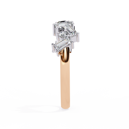 Rose Gold / Moissanite, Rose Gold / Lab Grown