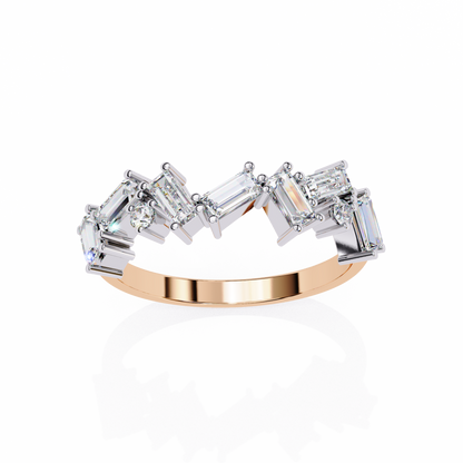 Rose Gold / Moissanite, Rose Gold / Lab Grown