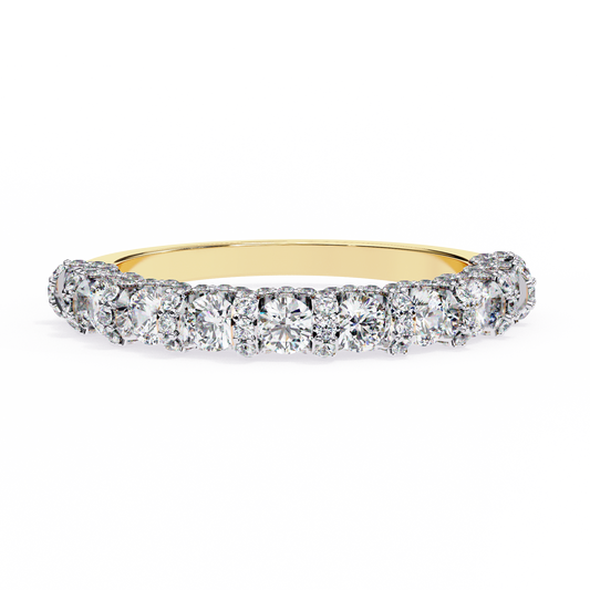 Yellow Gold / Moissanite, Yellow Gold / Lab Grown